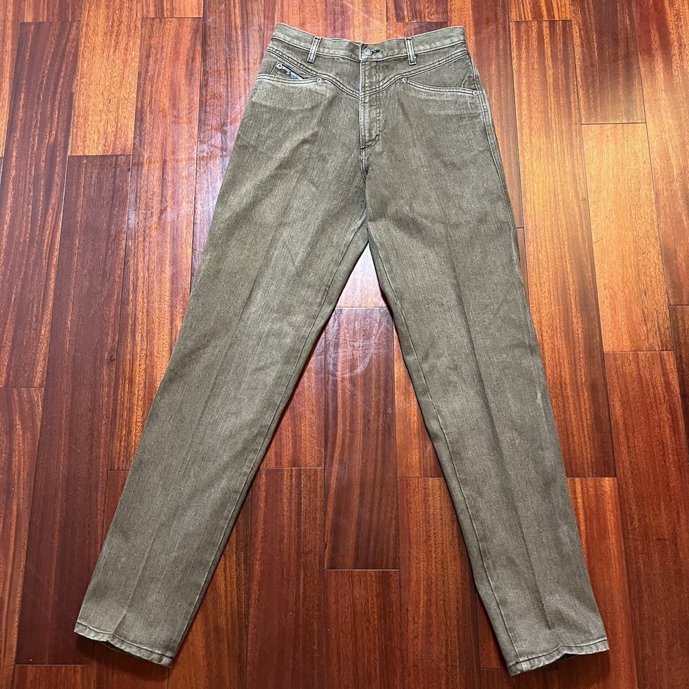 Vintage Rocky Mountain Jeans Womens 32/13 31x35 Tan Made In USA EUC Casual Y2K